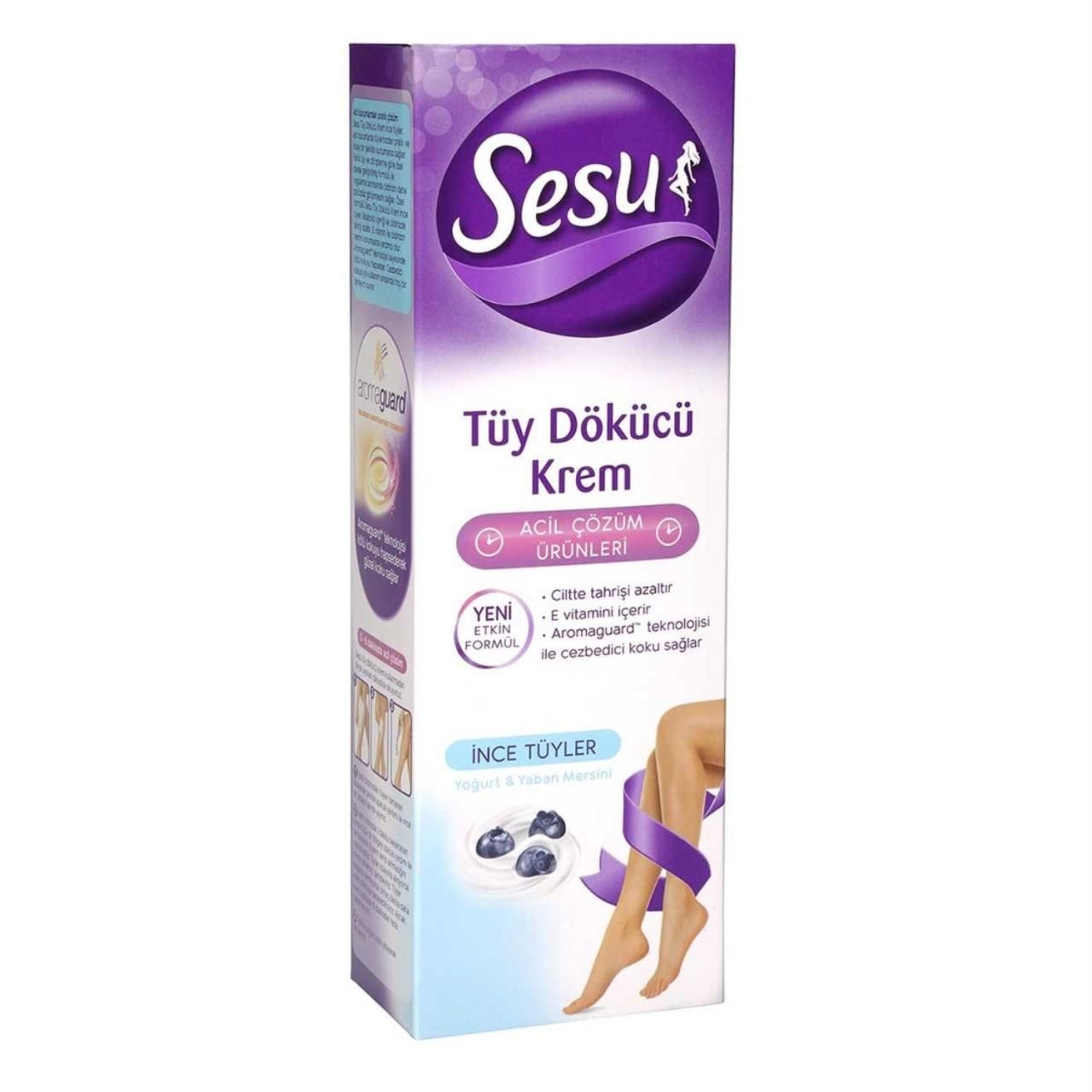 Sesu Tüy Dökücü Krem Detox Killi 100 ml