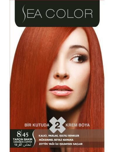 DELİST Sea Color Saç Boyası 8.45 Tarçın Bakır