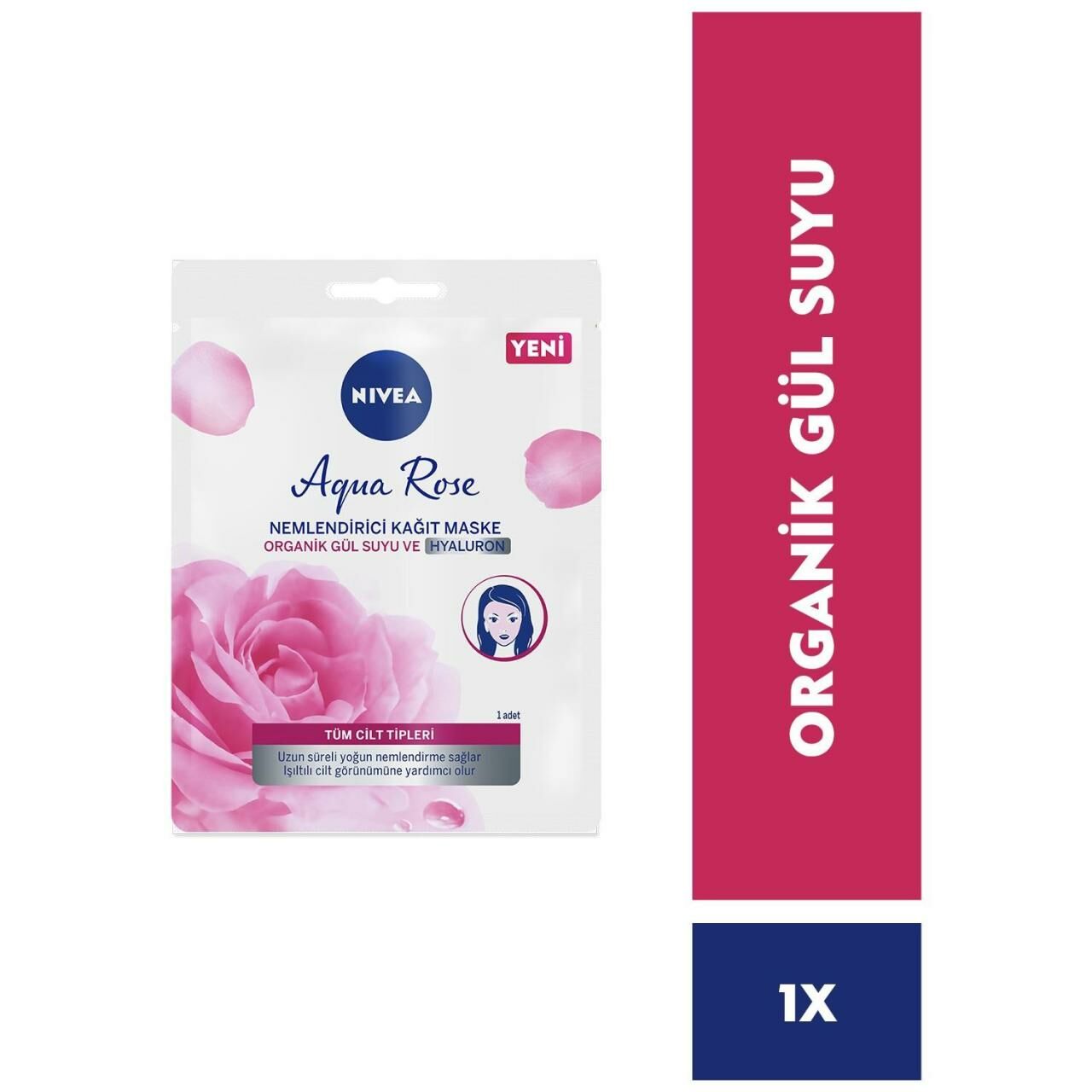 Nivea Aqua Rose Nemlendirici Kağıt Maske