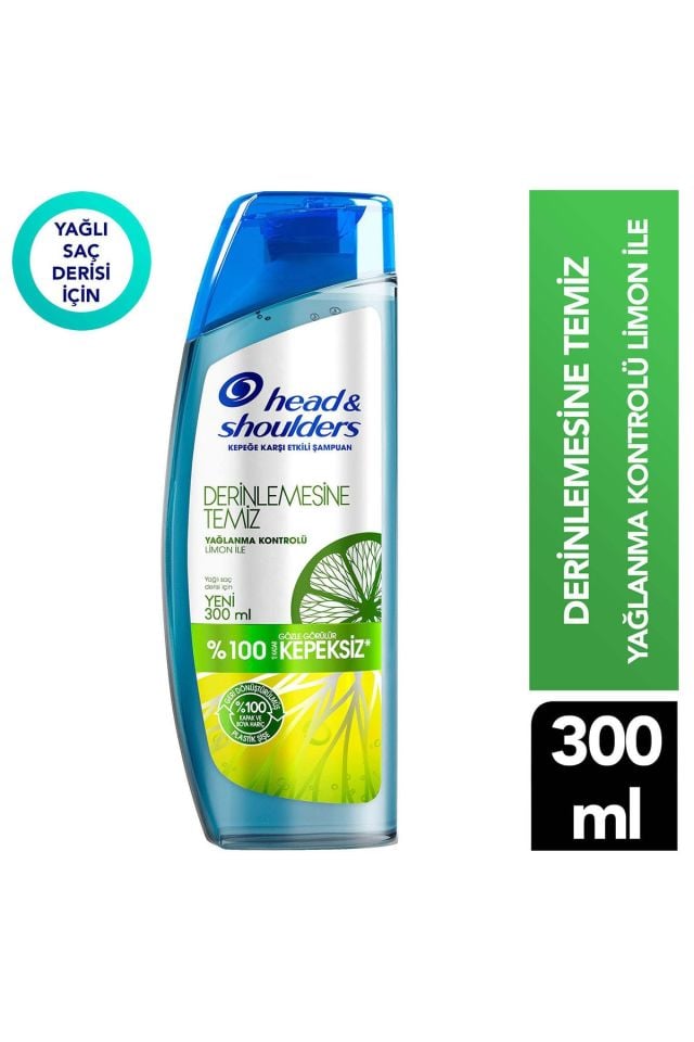 Head And Shoulders Derinlemesine Temiz Şampuan Yağlanma Kontrolü 300 Ml
