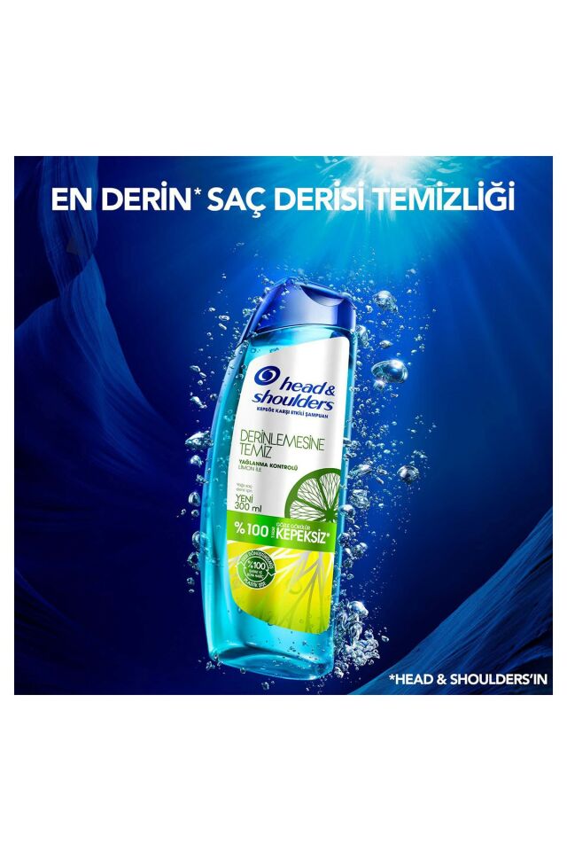 Head And Shoulders Derinlemesine Temiz Şampuan Yağlanma Kontrolü 300 Ml
