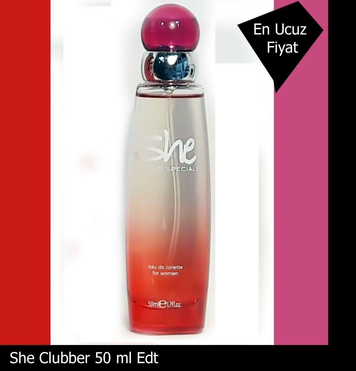 She Special Kırmızı 50 ml Edt Bayan Parfümü