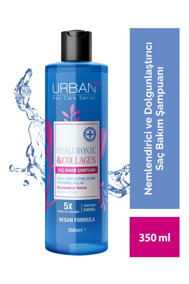 Urban Care Hyaluronic & Collagen Ekstra Dolgunlaştırıcı Saç Bakım Şampuanı, 350 Mililitre, Vegan