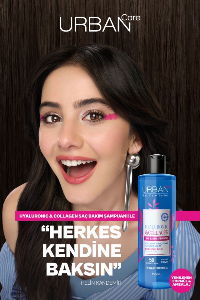Urban Care Hyaluronic & Collagen Ekstra Dolgunlaştırıcı Saç Bakım Şampuanı, 350 Mililitre, Vegan