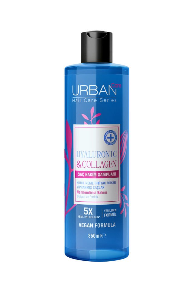 Urban Care Hyaluronic & Collagen Ekstra Dolgunlaştırıcı Saç Bakım Şampuanı, 350 Mililitre, Vegan