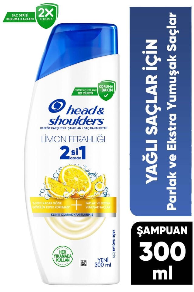 Head Shoulders 2ın 1 Şampuan 300 Ml Limon Ferahlığı + Kepek