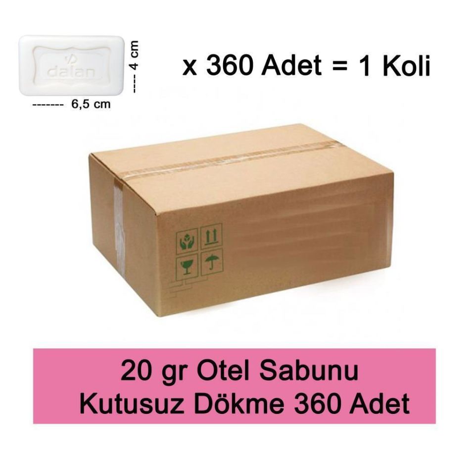 Dalan dOlive Kutusuz Otel Sabunu Koli / 20 gr x 360 Adet /