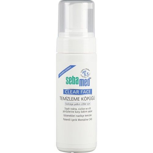 Sebamed Clear Face Yüz Temizleyici Köpük 150 ml Siyah Nokta Sivilce Cilt Pürüzleri