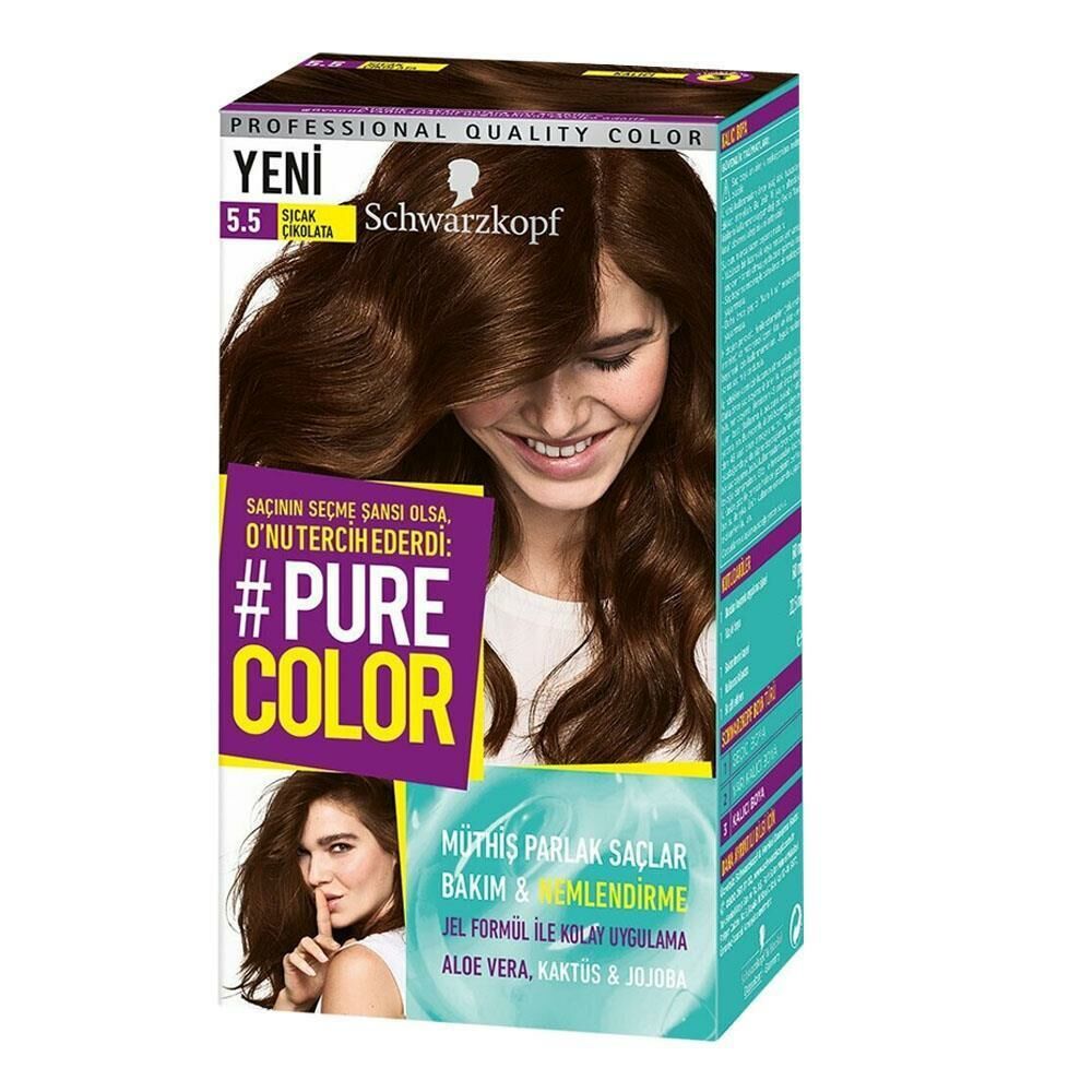 Schwarzkopf Pure Color Jel Saç Boyası 5.5 Sıcak Çikolata