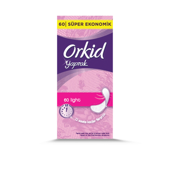 Orkid Yaprak Tekli Paket Normal Ped Eko 60 lı
