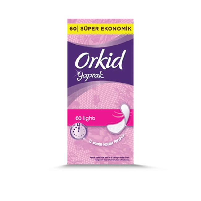 Orkid Yaprak Tekli Paket Normal Ped Eko 60 lı