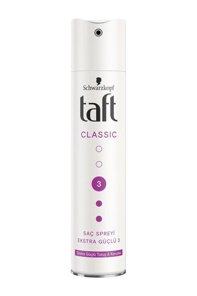 Taft Saç Spreyi 03 Tüm Saç Tipleri İçin 250ml Classic Extra Güç
