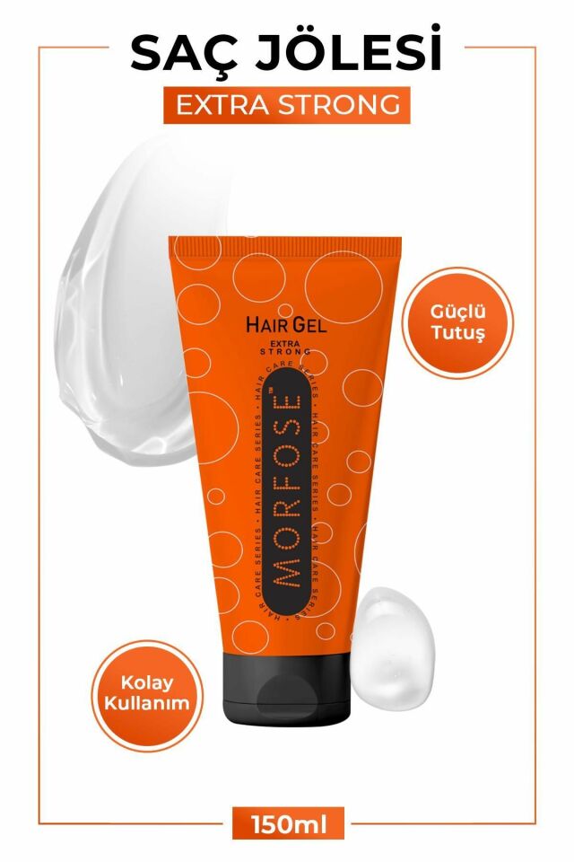 Morfose Extra Strong Saç Jölesi 150 Ml Tüp Jöle Turuncu