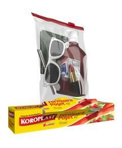 Koroplast Fermuarlı Poşet Büyük Boy 12 li -  26x28 cm