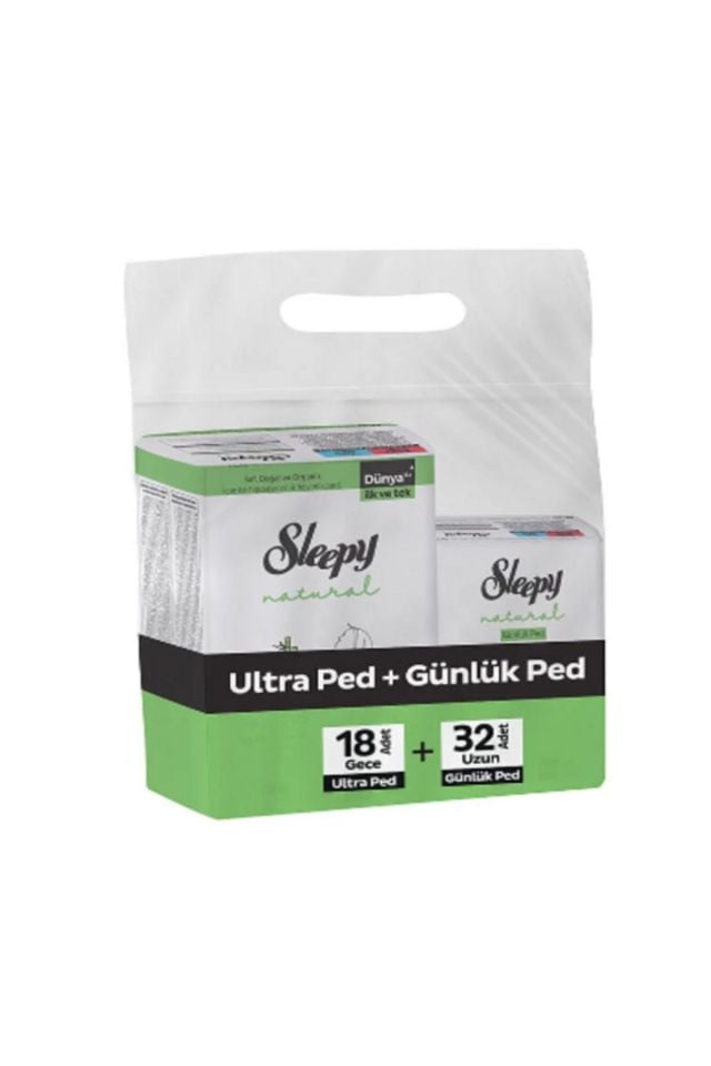 Sleepy Natural Ultra Ped 18 Adet Gece + 32 Adet Uzun Günlük Kadın Pedi