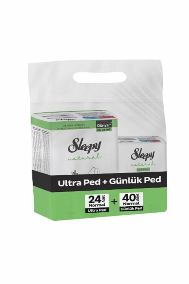 Sleepy Natural Ultra Ped 20 Adet Normal + 40 Adet Uzun Günlük Kadın Pedi