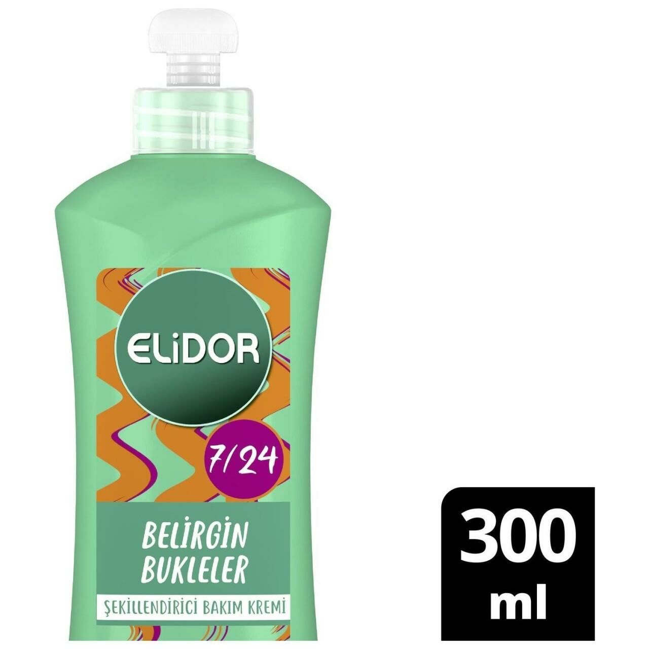 Elidor 7/24 Saç Kremi 300ML Belirgin Bukleler Yeşil