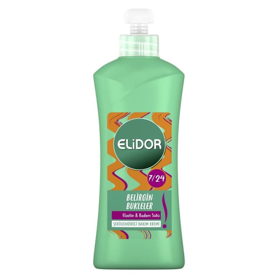 Elidor 7/24 Saç Kremi 300ML Belirgin Bukleler Yeşil