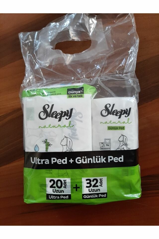 Sleepy Natural Ultra Ped 20 Adet Uzun + 32 Adet Uzun Günlük Kadın Pedi