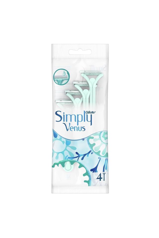 Gillette Simply Venus 2 Bıçak Kadın Tıraş Bıçağı 4 lü