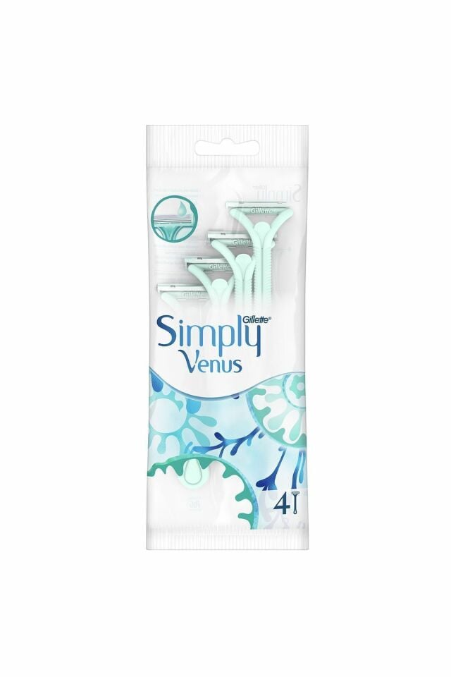 Gillette Simply Venus 2 Bıçak Kadın Tıraş Bıçağı 4 lü