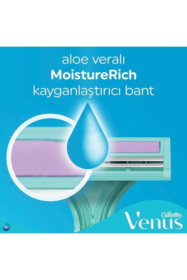Gillette Simply Venus 2 Bıçak Kadın Tıraş Bıçağı 4 lü