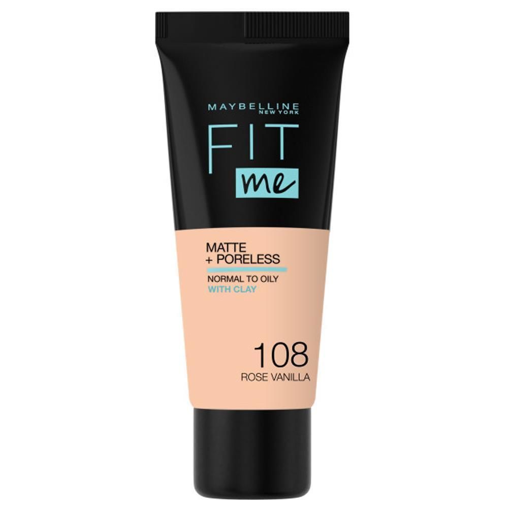 Maybelline Mat Fondöten Fit Me Matte + Poreless Foundation 108 Rose Vanilla
