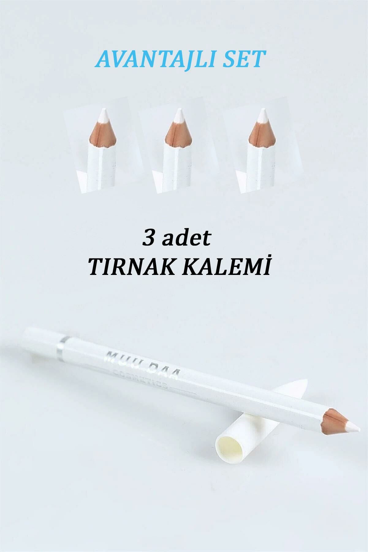 3 Adet X Muu Daa Beyaz Tırnak Kalemi