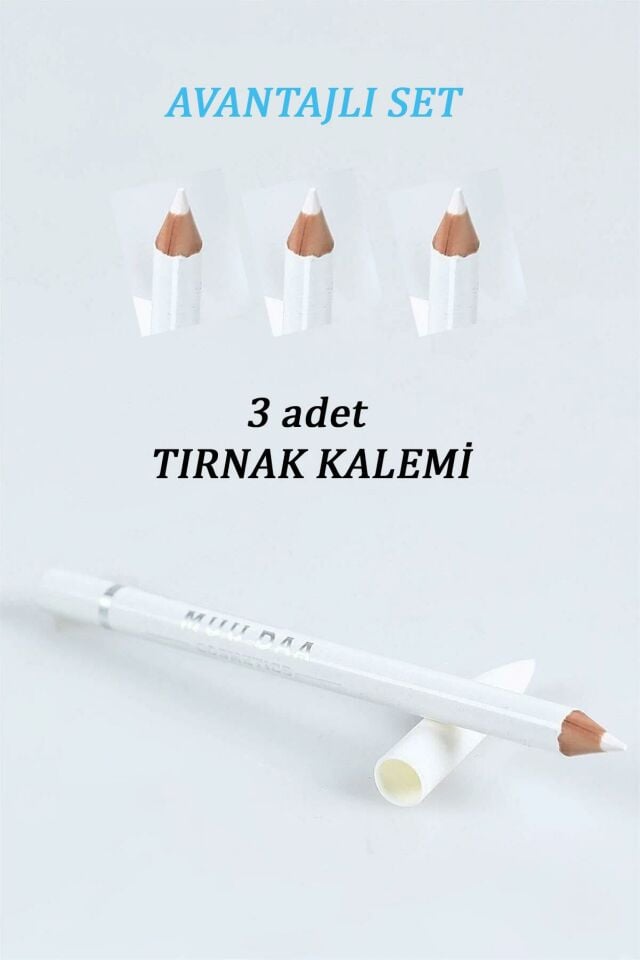 3 Adet X Muu Daa Beyaz Tırnak Kalemi