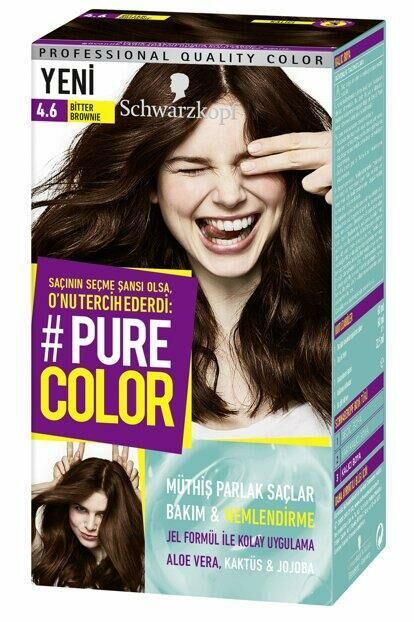 Schwarzkopf Pure Color Jel Saç Boyası 4.6 Bitter Brownıe