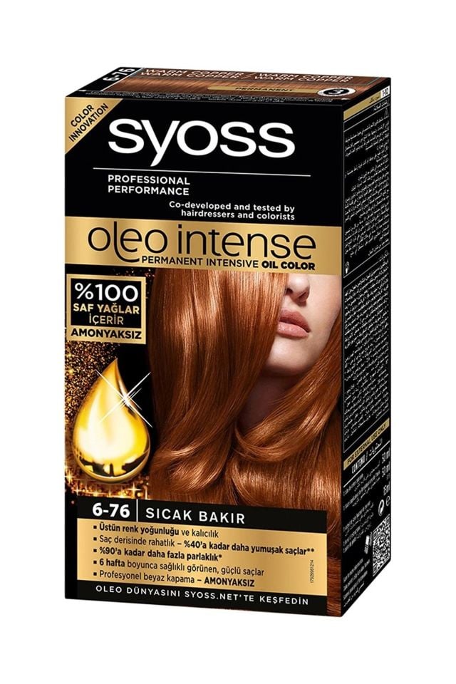 Syoss Oleo Intense 6.76 Sıcak Bakır