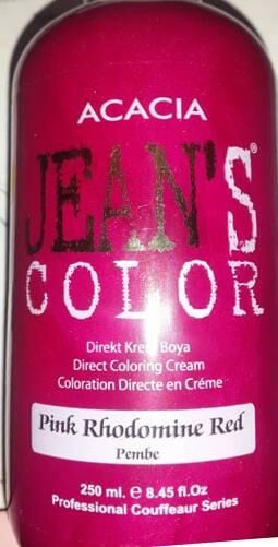 Acacia Jeans Color Krem Boya 250 ml Pink Rohodominbe Red