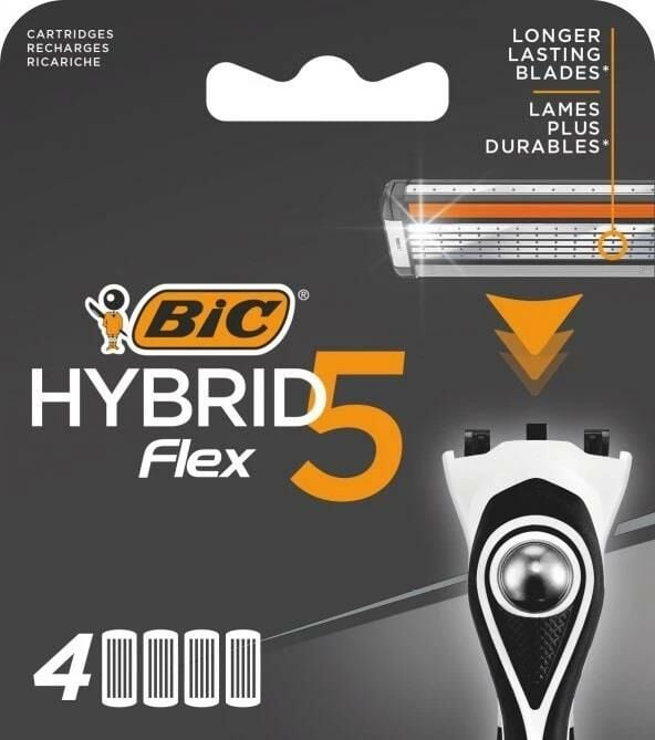 Bic Flex 5 Hybrid 4 Lü Yedek Tıraş Bıçağı Kartuşu 5 Bıçaklı