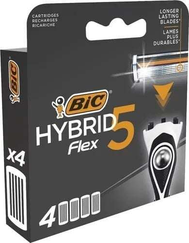 Bic Flex 5 Hybrid 4 Lü Yedek Tıraş Bıçağı Kartuşu 5 Bıçaklı