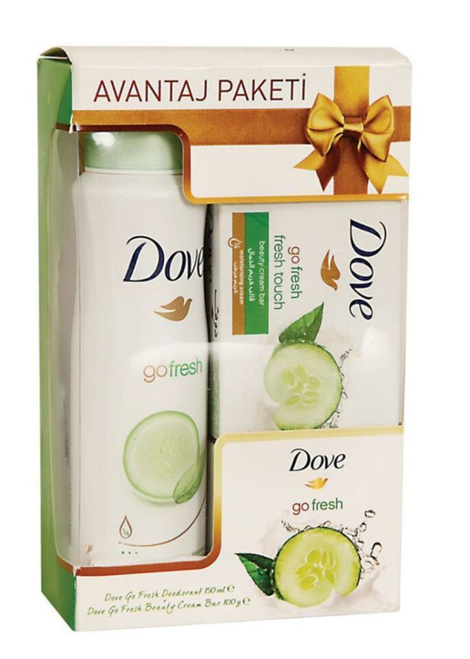 Dove Go Fresh Deodorant 150 ml + Dove Go Fresh Sabun  100 gr