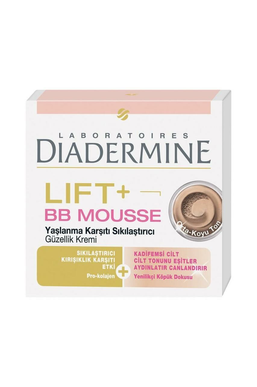 Diadermine Yaşlanma Karşıtı Lift+ BB Mousse Orta-Koyu Ton Sıkılaştırıcı Renkli BB Krem