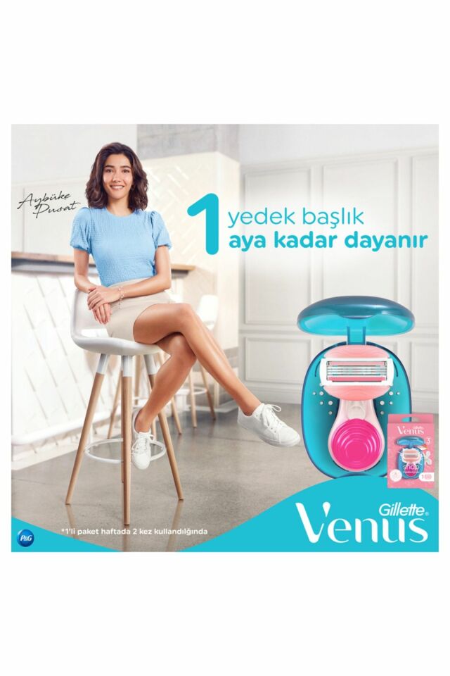 Gillette Venus Snap Comfortglide Seyahat Tıraş Makinesi