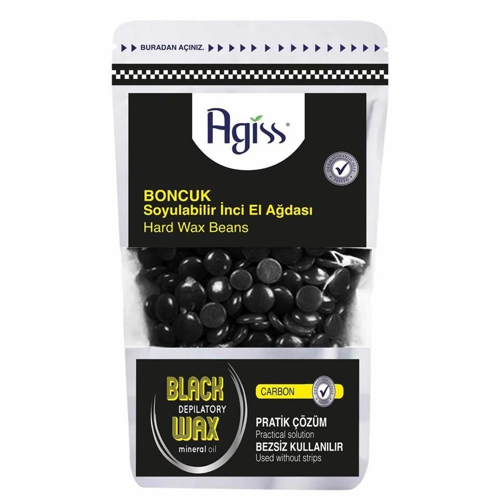 Agiss Boncuk Soyulabilir El Ağdası 220 Gr Kömür - Bezsiz Kullanım
