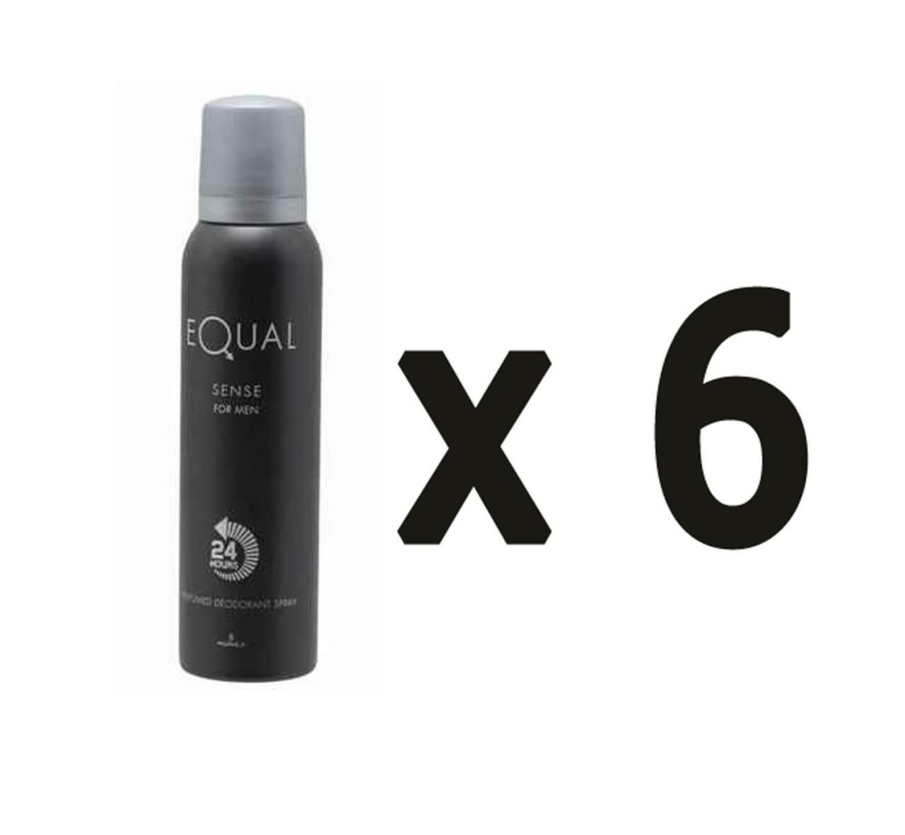 6 Adet Equal Sense Deodorant 150 Ml Erkek