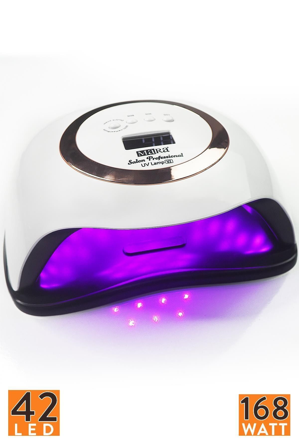 Mara Salon Professional Kalıcı Oje Kurutucu Uv Lamba 168 Watt jel tırnak ve protez tırnak
