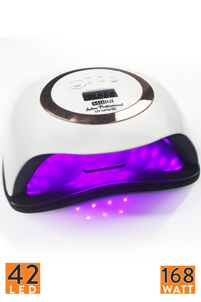 Mara Salon Professional Kalıcı Oje Kurutucu Uv Lamba 168 Watt jel tırnak ve protez tırnak
