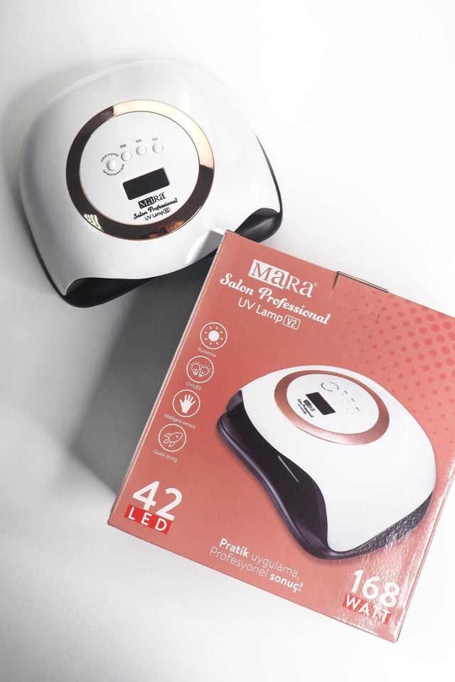 Mara Salon Professional Kalıcı Oje Kurutucu Uv Lamba 168 Watt jel tırnak ve protez tırnak