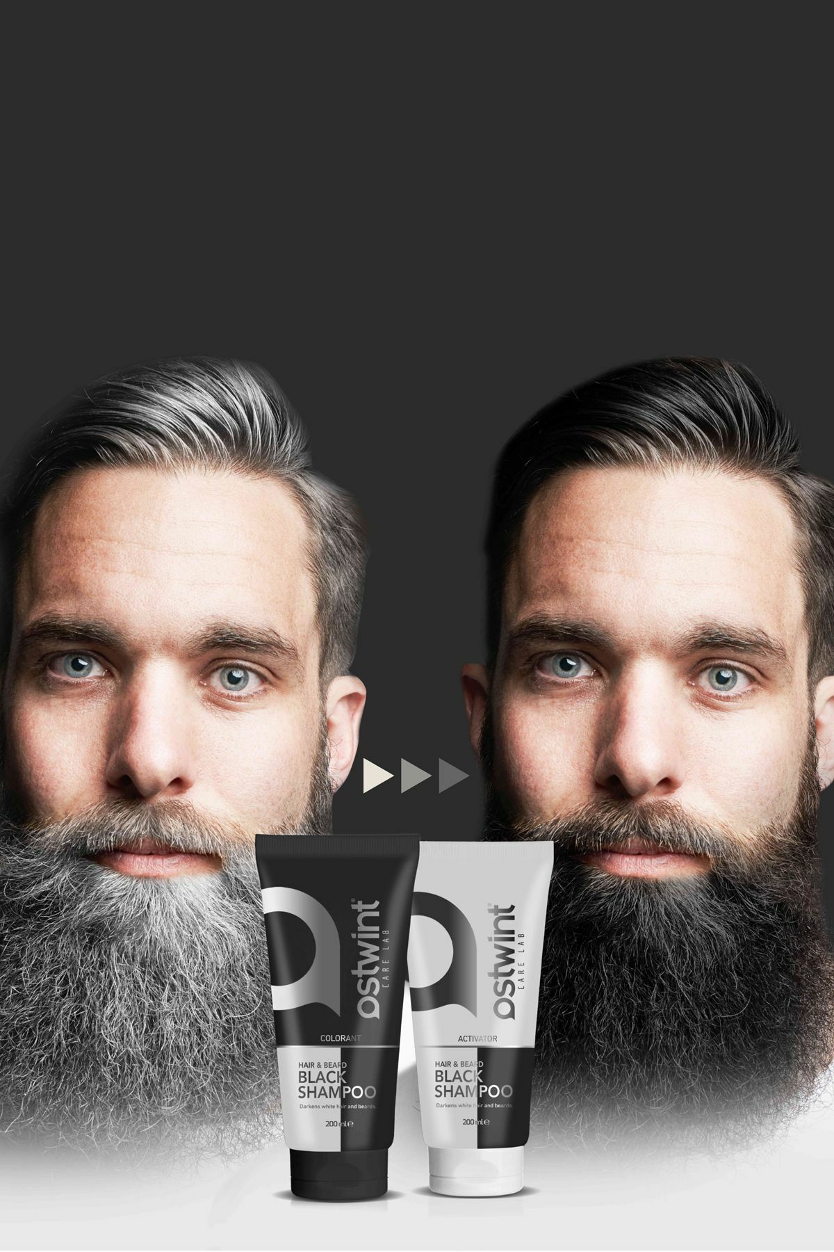 Ostwint Black Şampuan Saç Siyahlaştırıcı Set 200 Ml