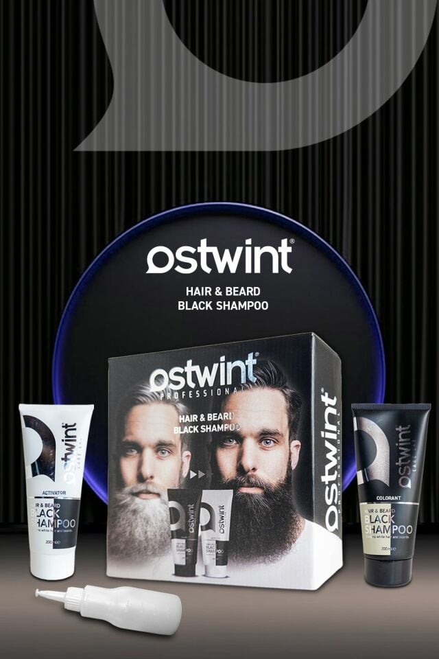 Ostwint Black Şampuan Saç Siyahlaştırıcı Set 200 Ml