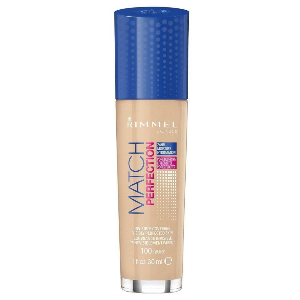 Rimmel Fondöten Match Perfection 100 Ivory