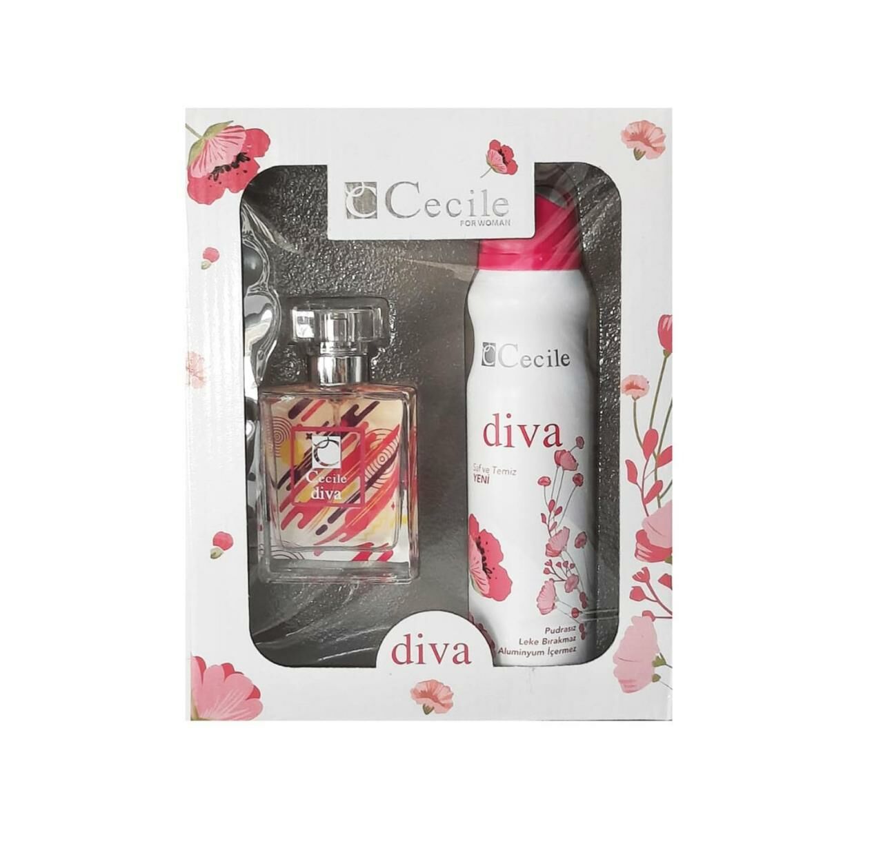 Cecile Diva Kadın Set Parfüm 55 Ml EDT + 150 Ml Deodorant