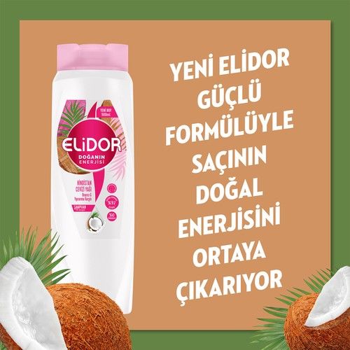 Elidor Şampuan Doğanın Enerjisi Hindistan Cevizi 500 Ml