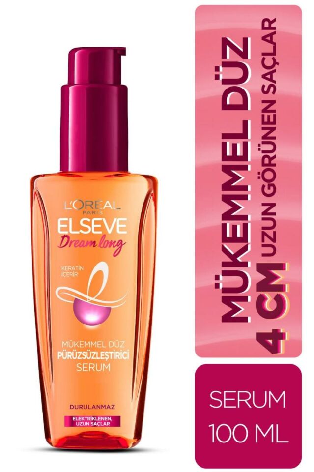 LOreal Paris Elseve Dream Long Mükemmel Düz Pürüzsüzleştirici Serum 100 Ml