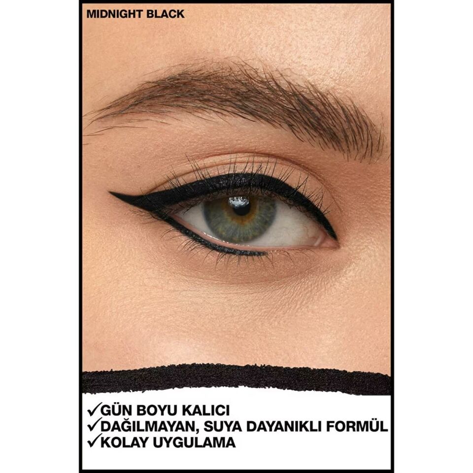 Maybelline Maskara Siyah Colossal Big Shot + Lasting Drama Çevirmeli Jel Uzun Süre Kalıcı Siyah Kalem