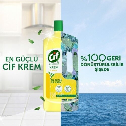 Cif Krem 1500 Ml Limon Kokulu Yüzey Temizleyici